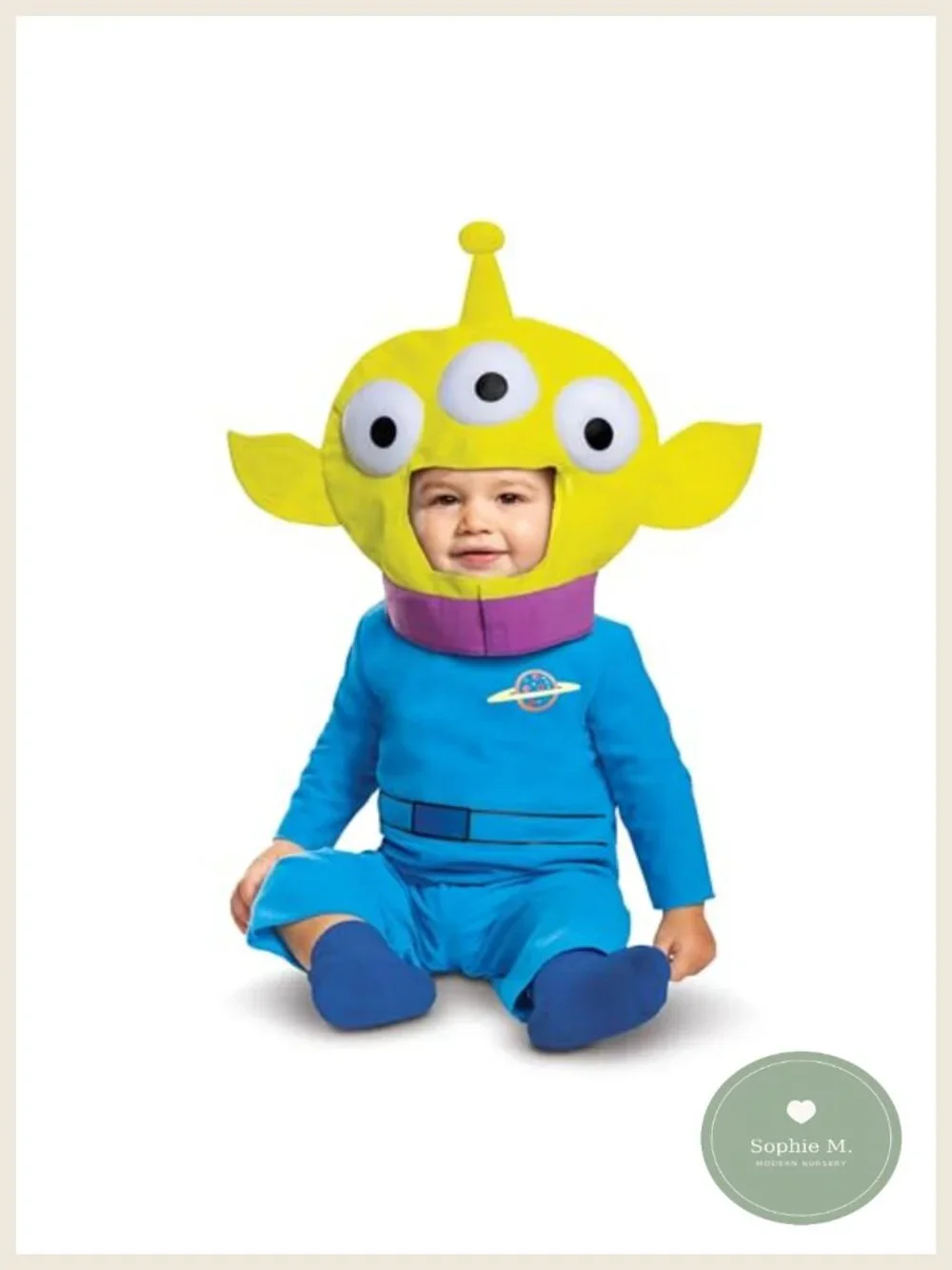 Infant Toy Store Alien Costume Jumpsuit with Headpiece Halloween